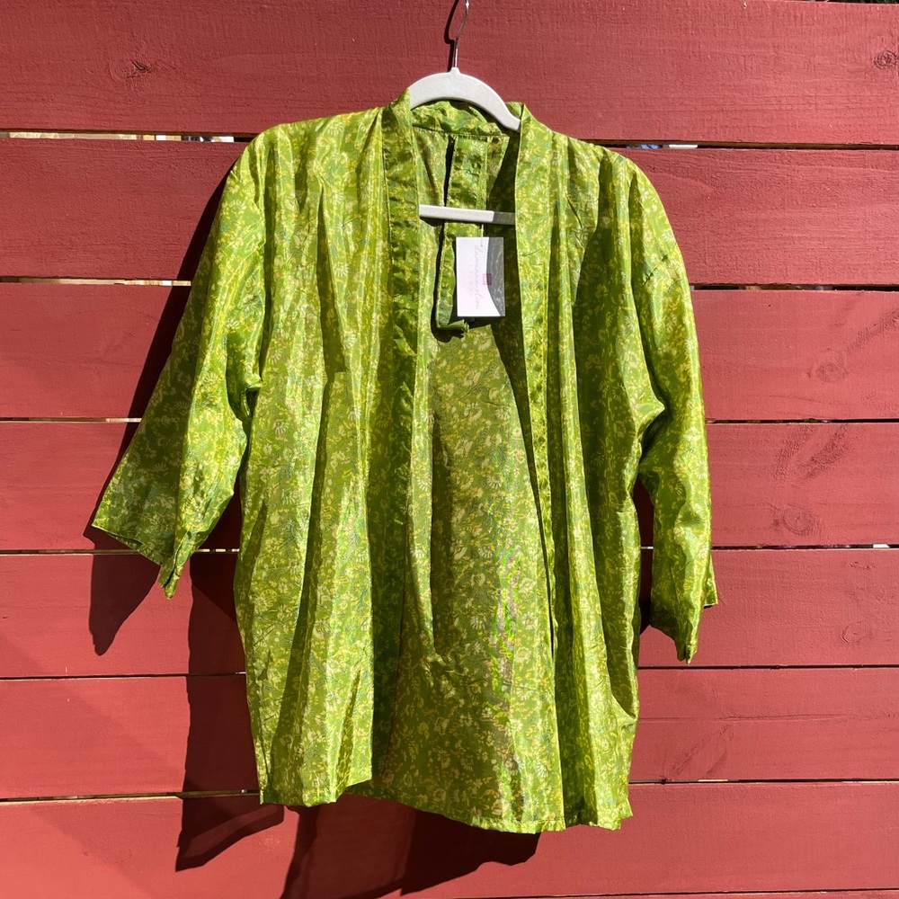 Vintage Sari Kimono Robe